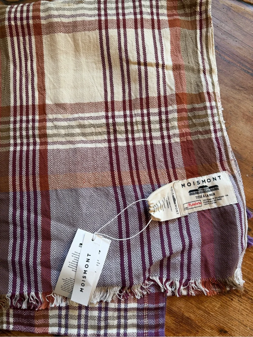 Moismont No. 30 Cotton Throw NWT